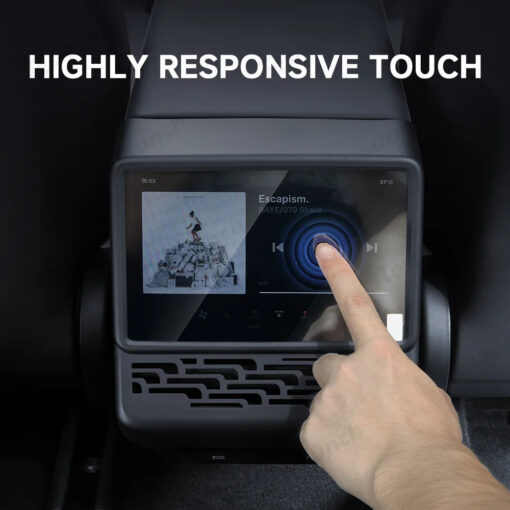 All-in-One Central Screen Tempered Glass & Frame Cover for Tesla Model Y Juniper 2025+ - Image 9