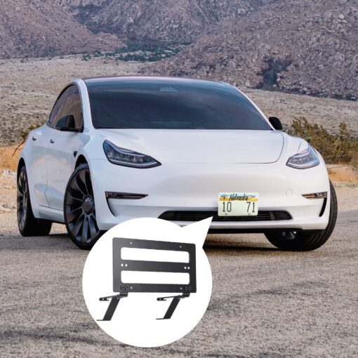 No Drill Model 3/Y Front License Plate Frame for Tesla- NO Adhesives, Quick Install - Image 10