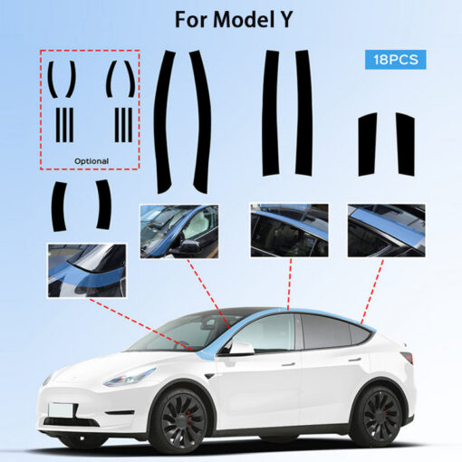 Pillar Delete for Tesla Model 3/Y- Glossy Black - Image 7