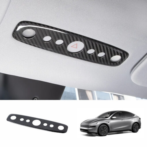[Real Carbon Fiber] Reading Light Cover for Tesla Model Y Juniper 2025+