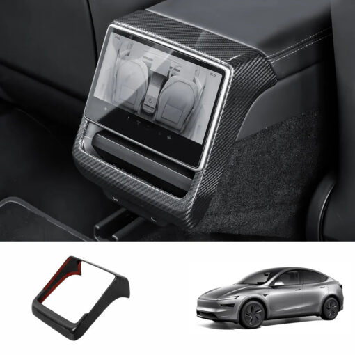 [Real Carbon Fiber] Rear AC Vent Cover for Tesla Model Y Juniper 2025+