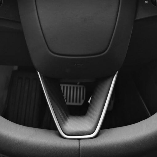 [Real Carbon Fiber] Steering Wheel V-Cover for Tesla Model Y Juniper 2025+ - Image 7