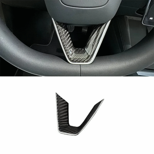 [Real Carbon Fiber] Steering Wheel V-Cover for Tesla Model Y Juniper 2025+ - Image 9