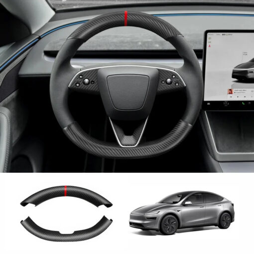 [Real Carbon Fiber] Steering Wheel Caps Cover for Tesla Model Y Juniper 2025+ - Image 14