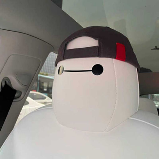 Model 3/Y/S/X/Cybertruck Baymax Headrest Stickers Decoration Sticker for Tesla(4 PCS) - Image 7