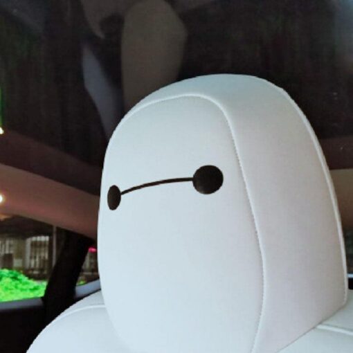 Model 3/Y/S/X/Cybertruck Baymax Headrest Stickers Decoration Sticker for Tesla(4 PCS) - Image 2