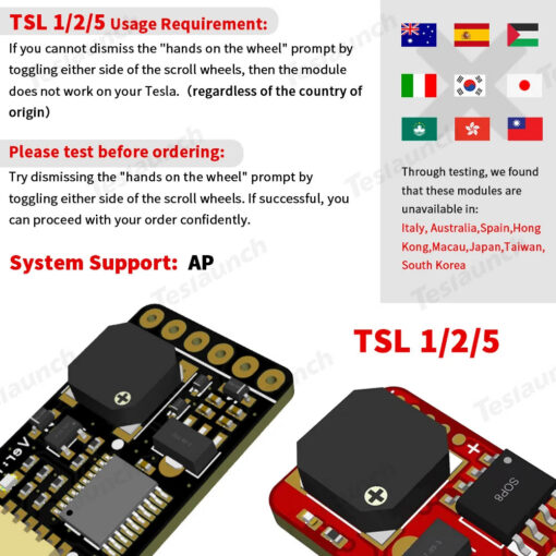 Model 3/Y/S/X  Autopilot Nag Elimination Module For Tesla, Steering Wheel Module - Image 2