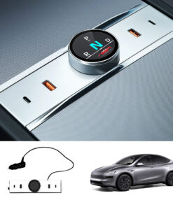 Smart Rotating Gear Shift Dock USB Hub for Tesla Model Y Juniper 2025+