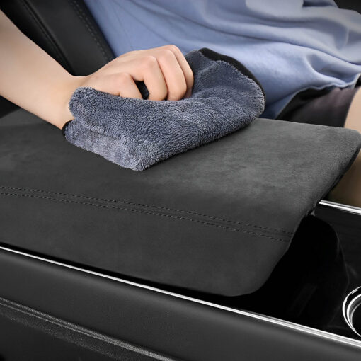 Alcantara Armrest Cover For Tesla Model 3/Y (2017-2024) - Image 2