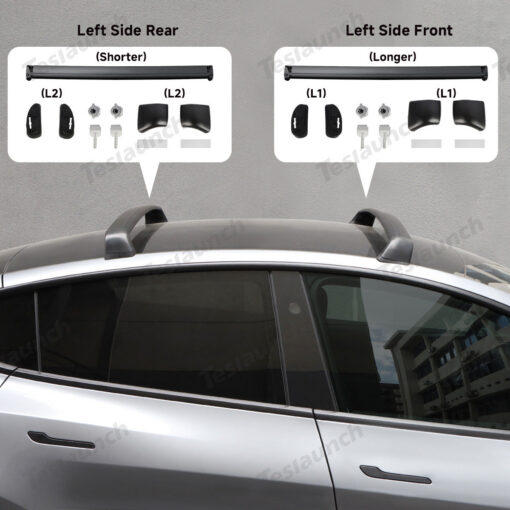 Anti-Theft Aluminum Roof Rack Cargo Cross Bars for Tesla Model Y Juniper 2025+ (Set of 2) - Image 5