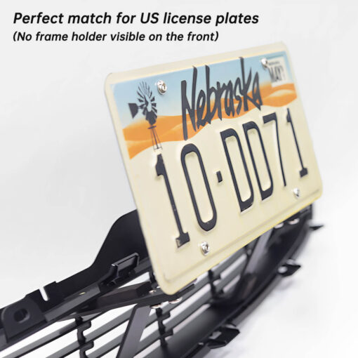 No Drill Model 3/Y Front License Plate Frame for Tesla- NO Adhesives, Quick Install - Image 9