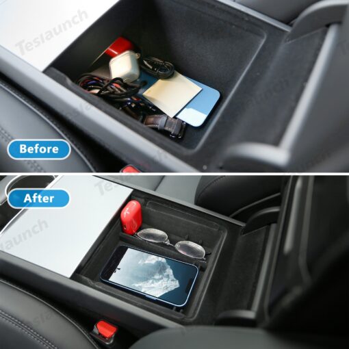 Center Front Storage Box for Tesla Model Y Juniper 2025+ - Image 2