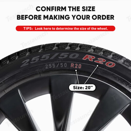 Model Y Rim Protector For 21'' Uberturbine and 20'' Induction Wheel Ultimate Protection Refreshed Wheels(4 Pack) - Image 2