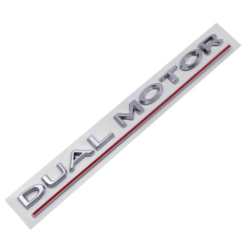 'Dual Motor' Decal Rear Trunk Emblem For Tesla All Model 3 Y S X - Image 6