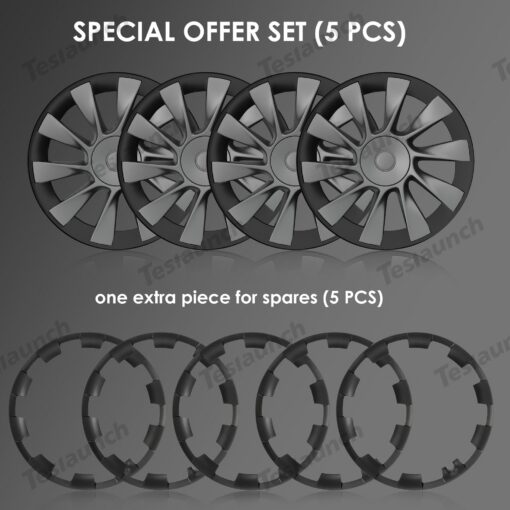 All-in-one Tesla Wheel Rim Protector for Tesla Model Y 20'' Induction Wheel and Model Y 21'' Uberturbine Wheel - Image 13
