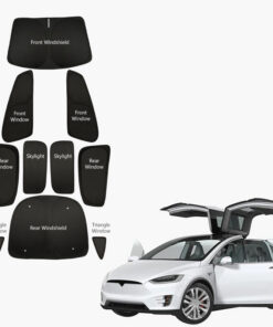 Model X(2015-2025) Privacy And Thermal Insulated Sunshades Curtains for Tesla Opaque Sun Visor for Camping and Daily Use