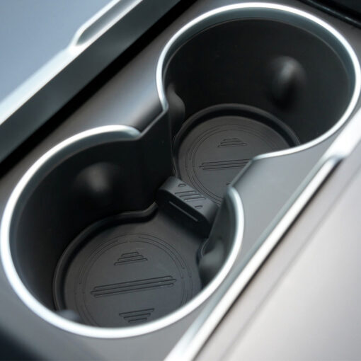 Water Cup Holder Storage Box Console TPE Silicone Holder Cup Holder Insert for Tesla Model Y Juniper 2025+ - Image 3