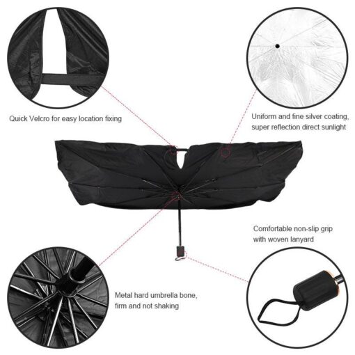 Foldable Umbrella Car Front Windshield Sunshade for Tesla Model 3/Y/S/X - Image 3