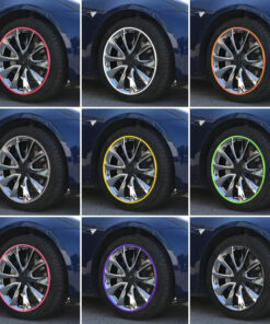 Rim Protector Wheel Rim Guard Strip for Tesla Model 3/Y/S/X (4 Wheels)