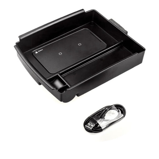 Model S/X Center Console Organizer Storage Box With Wireless Phone Charger (2016-2020) - Image 2
