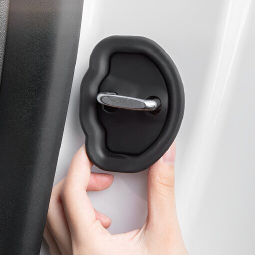 Noise Reduction Door Latch Lock Cover for Tesla Model 3/Y (4 Pcs) - Image 8