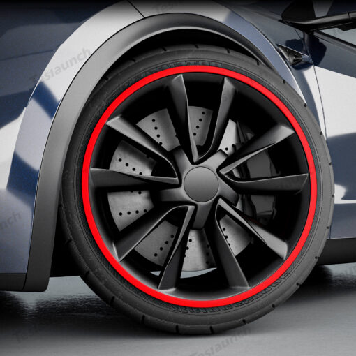 Aluminum Alloy Wheel Rim Protectors for All Tesla Models 3/Y/S/X (4 PCS)