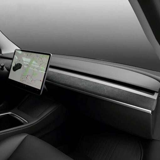 Alcantara Dashboard Cover Cover For Tesla Model 3/Y (2017-2023) - Image 7