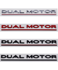 'Dual Motor' Decal Rear Trunk Emblem For Tesla All Model 3 Y S X