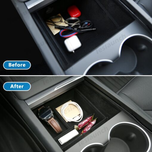 Center Front Storage Box for Tesla Model Y Juniper 2025+ - Image 3