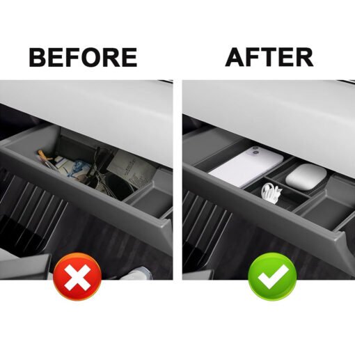 Premium Organizer Tray Glove Box Storage for Cybertruck - Image 2