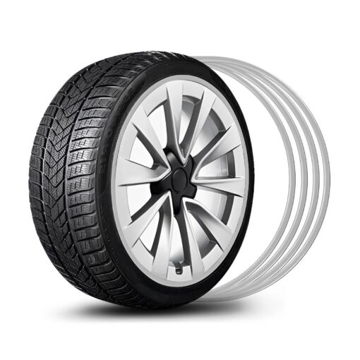 Aluminum Alloy Wheel Rim Protectors for All Tesla Models 3/Y/S/X (4 PCS) - Image 13